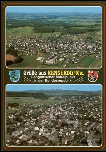 Ansichtskarte Rennerod Westerwaldkreis 2 Bild: Luftaufnahmen 1992