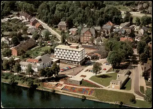 Rendsburg Luftbild Neptun-Anlage Eingang Fußgängertunnel und Conventgarten 1970