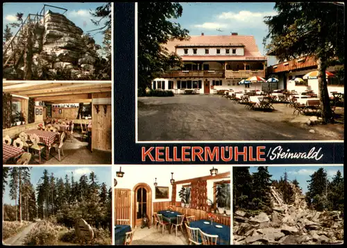 Pullenreuth Gaststätte u. Pension Kellermühle im Steinwald bei Pullenreuth 1969