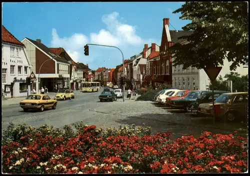 Preetz Kirchenstraße, Verkehr, Autos u.a. Opel, "Ente", Ford uvm. 1980