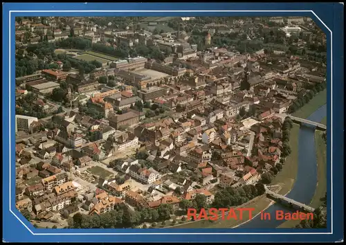 Ansichtskarte Rastatt Luftaufnahme Luftbild 1983