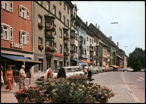 Ansichtskarte Rottweil (Neckar) Straßenpartie - Autos, Geschäfte 1981