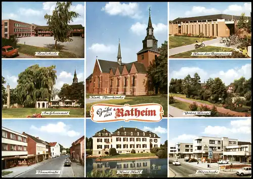 Ansichtskarte Ratheim-Hückelhoven Mehrbild Stadtansichten 1980