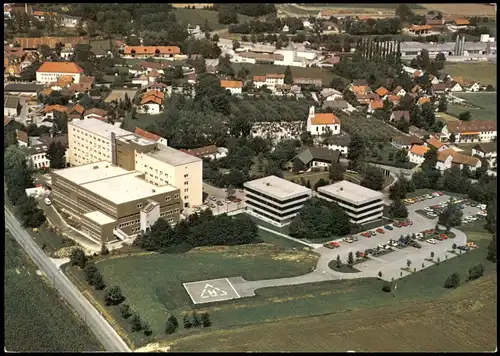 Ansichtskarte Rotthalmünster Luftbild Kreiskrankenhaus 1981