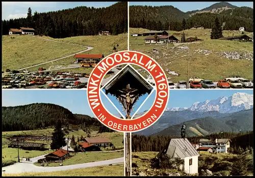 Winklmoos-Alm-Reit im Winkl  WINKLMOOSALM, Mehrbildkarte Alpen Chiemgau 1965
