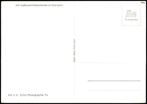 Reichelsheim (Odenwald) Panorama; Ort im Odenwald, Luftkurort 1960