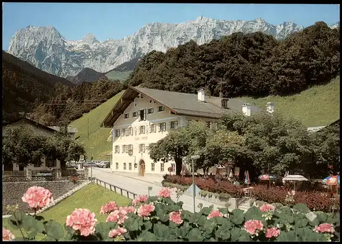 Ramsau bei Berchtesgaden Gasthof Oberwirt mit Reiteralpe  1980
