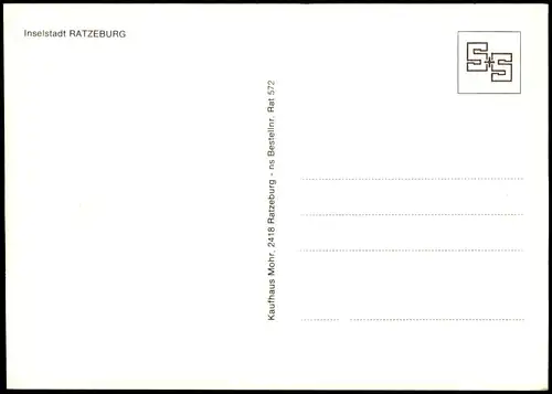 Ansichtskarte Ratzeburg Ratzeburger See Inselstadt RATZEBURG 1970