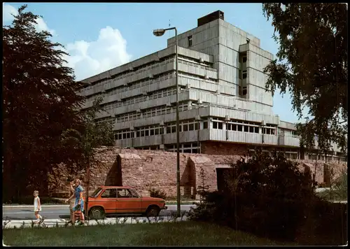 Ansichtskarte Ratingen Neues Rathaus an der alten Stadtmauer 1980