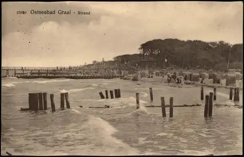 Ansichtskarte Graal-Müritz Strandleben, Pavillon 1918