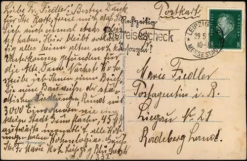 Ansichtskarte Lößnig-Leipzig Junkers Luftbild Rundling 1932