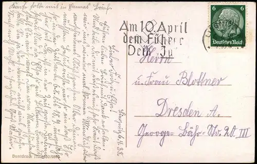 Postcard Liegnitz Legnica Schloß 1938