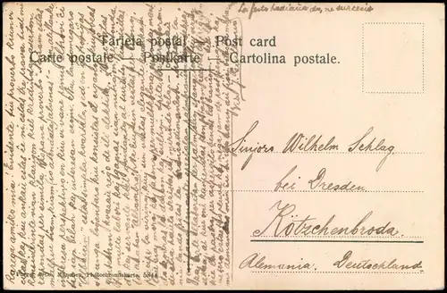 Postales Granada Granada Vista general del Albaicin. 1913  gel. Briefmarke