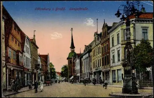 Ansichtskarte Oldenburg Langestraße 1938