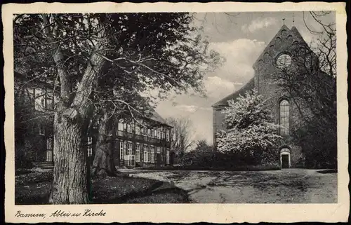 Ansichtskarte Bassum Abtei und Kirche 1940
