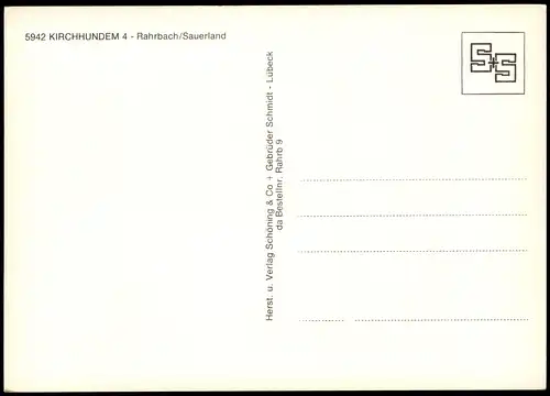 Rahrbach-Kirchhundem Mehrbildkarte u.a. Josef-Gockeln-Haus, Sauerland 1975