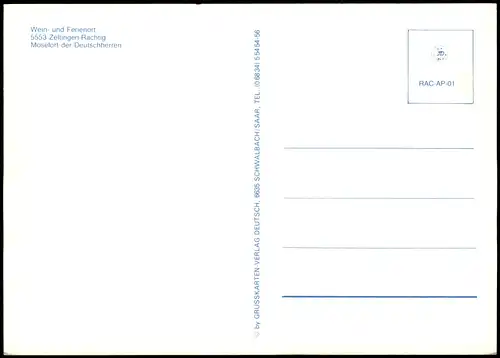 Zeltingen-Rachtig Mehrbildkarte Mosel Ort Wein- und Ferienort 1970