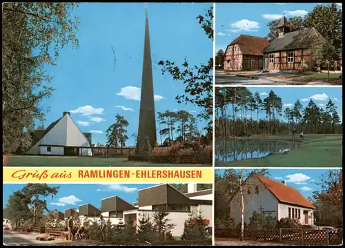 Ramlingen-Ehlershausen-Burgdorf (Han) Mehrbildkarte mit 5 Ortsansichten 1970