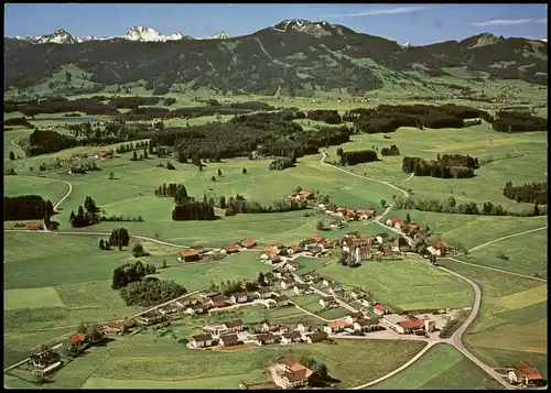 Ansichtskarte Rückholz Panorama Gesamtansicht, Ort im Ostallgäu 1980