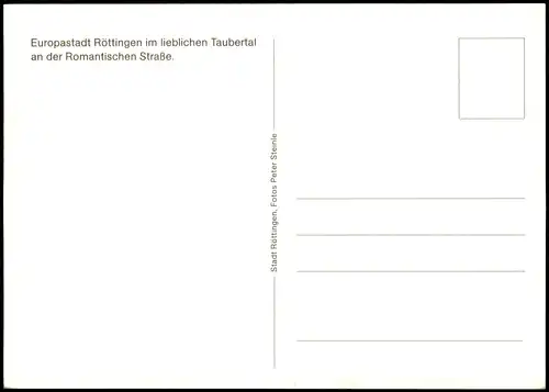 Röttingen Mehrbildkarte mit 5 Ortsansichten, Häuser, Panorama 1980