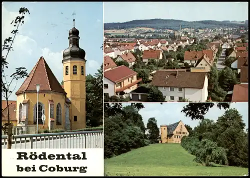 Rödental Mehrbild-AK Ortsansichten Oeslau, Einberg, Mönchröden 1984