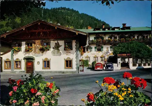 Ansichtskarte Wallgau Hotel-Gasthof Post 1970