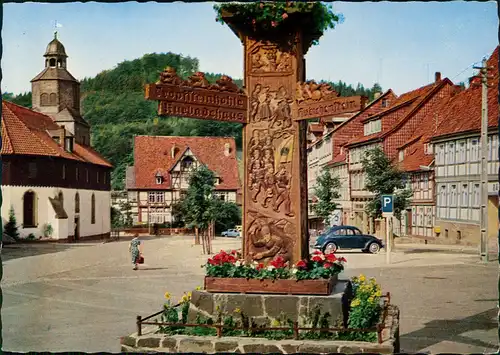 Bad Grund (Harz) Hotel Café - Restaurant Iberger, Wegweiser 1971