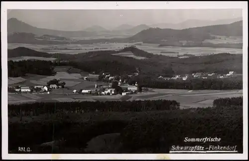 Schwarzpfütz-Ringelshain Černá Louže Rynoltice Stadtblick 1936