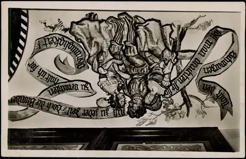 Ansichtskarte Dinkelsbühl Deutsches Haus Dinkelsbühl - Wandgemälde 1932