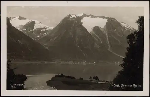 Postcard Stryn Norge. Stryn ved Hjelle. Norway 1928