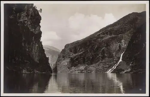 Postcard Geiranger Geirangerfjord Norge Norway 1928