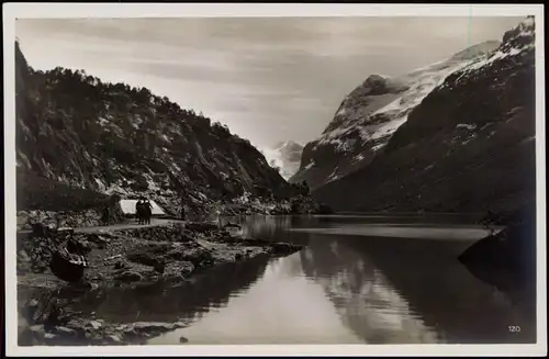 Postcard Norwegen Allgemein Lønband Norwegen Norge Norway 1929