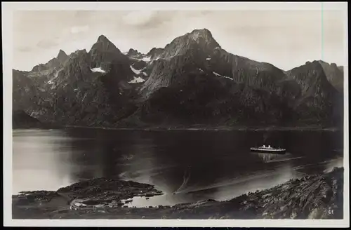 Norwegen Allgemein Raftsund Norwegen Norway Norge - Dampfer Steamer 1929