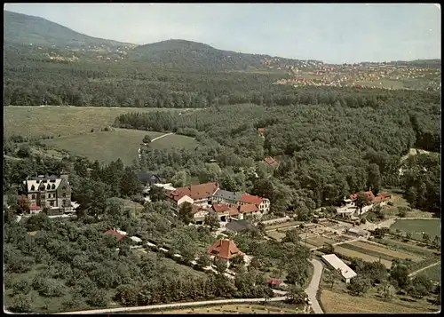 Fischbach Klostergut Rettershof im Taunus vom Flugzeug aus, Luftbild 1960