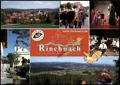 Ansichtskarte Rinchnach Mehrbildkarte des Feriendorfes mit viel Kultur 1990