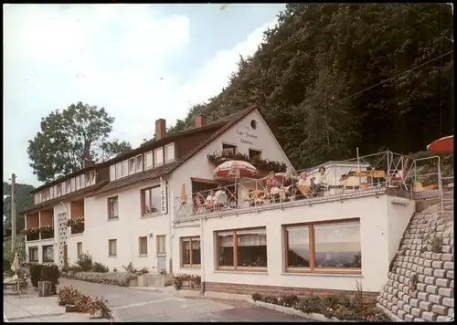 Ansichtskarte Rinteln Café Pension Hartmann Höhenweg 1988