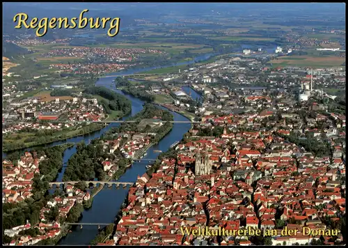 Regensburg Luftbild Luftaufnahme Gesamtansicht v. Flugzeug aus 2000
