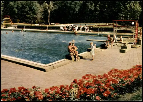 Ansichtskarte Prüm Waldschwimmbad Schwimmbad Freibad 1960