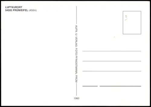 Prüm Gruss-Karte mit Feriendorf d. Deutschen Bundespost e.V. 1980