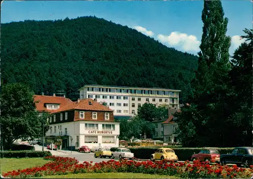 Bad Wildungen Cafe Hubertus u. Sanatorium Reinhardtsquelle VW Käfer 1975