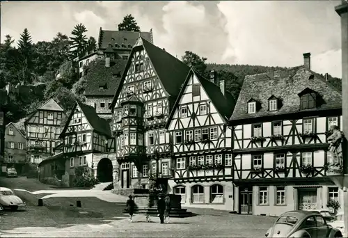 Ansichtskarte Miltenberg (Main) Marktplatz VW Käfer Autos 1971