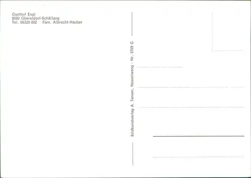 Schöllang (Oberallgäu) 2 Bild Oberstdorf, Gasthof Engl VW Käfer 1981