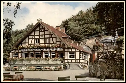 Königstein (Taunus) Rettershof mit Kaffee zum fröhlichen Landmann 1960