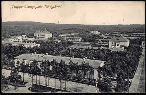 Königsbrück Übungsplatz 1917  gel. Feldpoststempel I. Ers. Bat. 1. Rek. Depot