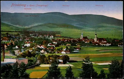 Postcard Friedeberg am Queis Mirsk Blick auf die Stadt 1933