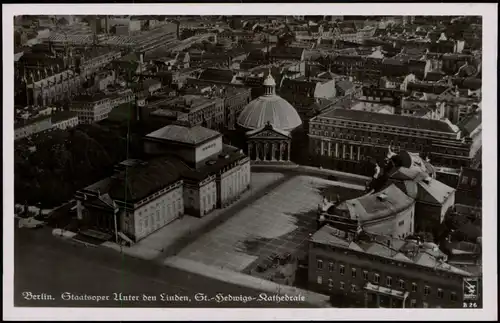 Ansichtskarte Berlin Luftbild St.-Hedwigs-Kathedrale 1939