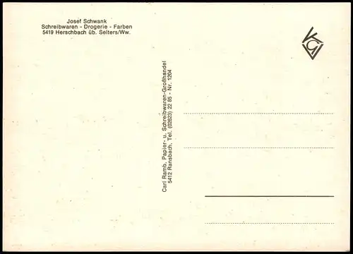 Ansichtskarte Herschbach Mehrbildkarte mit 4 Ortsansichten 1965