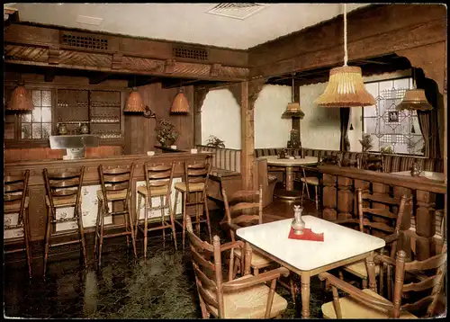 Ansichtskarte Hermannsburg HOTEL HEIDEHOF Gastraum Bar Innenansicht 1973