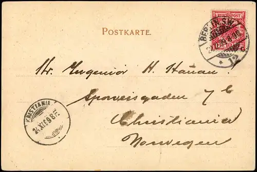 Ansichtskarte Berlin Belebte Strassen Partie am Café Bauer 1899