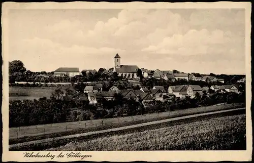 Ansichtskarte Nikolausberg-Göttingen Partie an der Stadt 1940